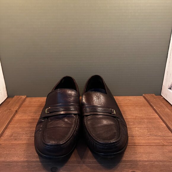 Bostonian Stockbridge Slip On Moc Loafer Dark Brown Size 10 - Picture 3 of 8